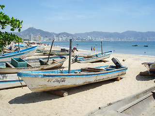 Image showing Boats in Acapulco