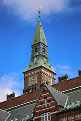 Image showing Radhus, Copenhagen city hall in Copenhagen  Denmark