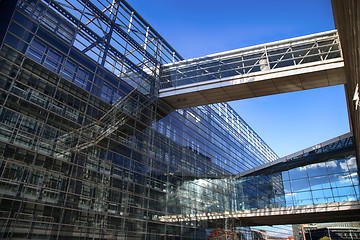 Image showing The Black Diamond, The Copenhagen Royal Library in Copenhagen, D