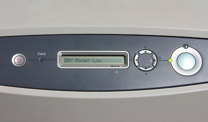 Image showing laser printer panel