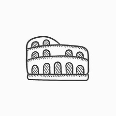 Image showing Coliseum sketch icon.