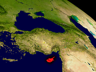 Image showing Cyprus from space