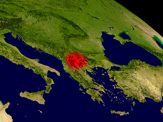 Image showing Macedonia from space