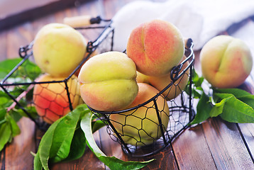 Image showing fresh peaches