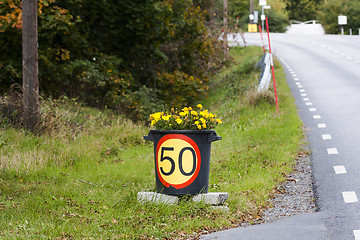 Image showing creative speed limit sign