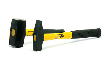 Image showing two yellow hammers