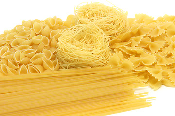 Image showing spaghetti assortment isolated