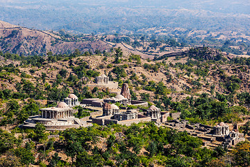 Image showing Hindu temples in Kumbhalgarh fort. Rajasthan, India