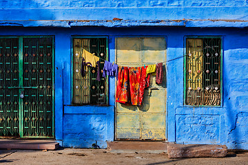 Image showing Blue house in Jodhpur, Rajasthan