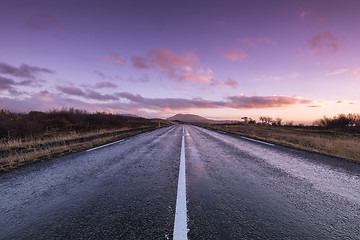 Image showing Road at dawn