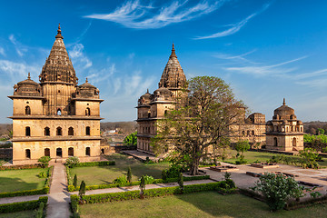 Image showing Royal cenotaphs of Orchha