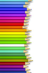 Image showing some color pencils with space for your content