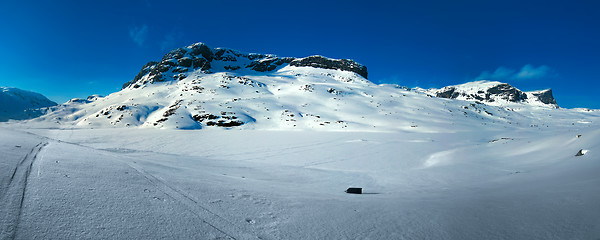 Image showing Snow covered mountain