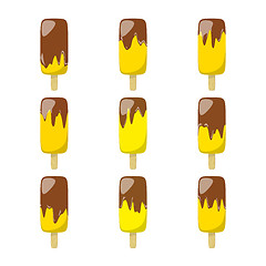Image showing nine different ice lolly