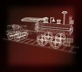 Image showing . 3D illustration. Vintage style.