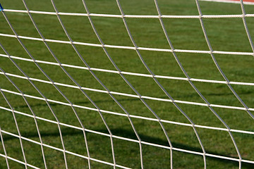 Image showing goalpost net detail