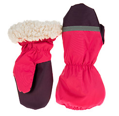 Image showing Children\'s autumn-winter mittens