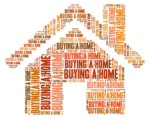 Image showing Buying Home Means Spend Purchasing And Homes