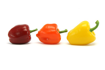 Image showing size and color peppers