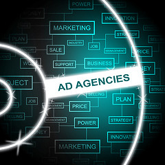 Image showing Ad Agencies Means Services Promotional And Words