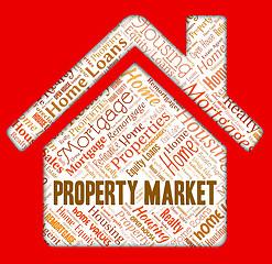 Image showing Property Market Represents For Sale And Apartments