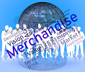 Image showing Merchantise Words Indicates Vending Vend And Sold