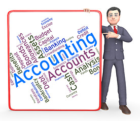 Image showing Accounting Words Represents Balancing The Books And Accountant