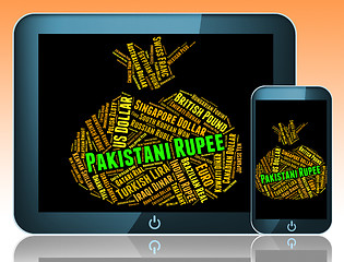 Image showing Pakistani Rupee Represents Foreign Currency And Coin