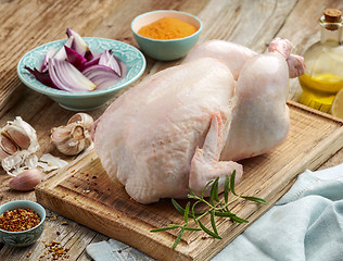 Image showing whole raw chicken