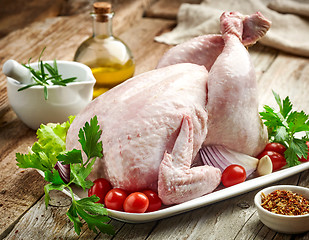 Image showing whole raw chicken