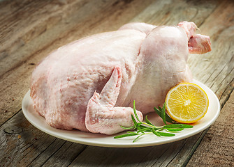 Image showing whole raw chicken