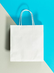 Image showing white paper shopping bag