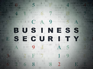 Image showing Safety concept: Business Security on Digital Data Paper background