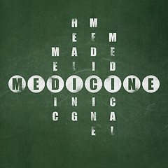 Image showing Health concept: Medicine in Crossword Puzzle