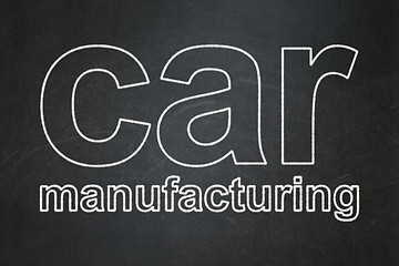 Image showing Industry concept: Car Manufacturing on chalkboard background