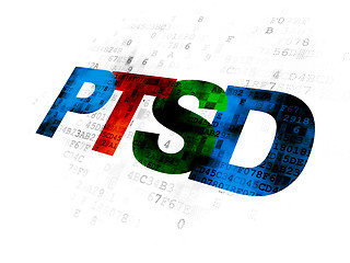Image showing Health concept: PTSD on Digital background