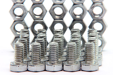 Image showing screws and bolts blur