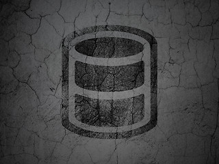 Image showing Software concept: Database on grunge wall background