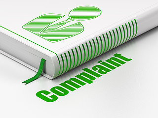 Image showing Law concept: book Business Man, Complaint on white background