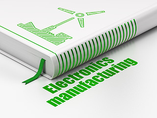 Image showing Industry concept: book Windmill, Electronics Manufacturing on white background