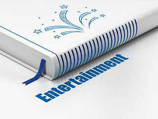 Image showing Entertainment, concept: book Fireworks, Entertainment on white background