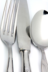 Image showing fork knife spoon