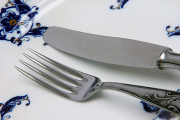 Image showing dish fork and knife