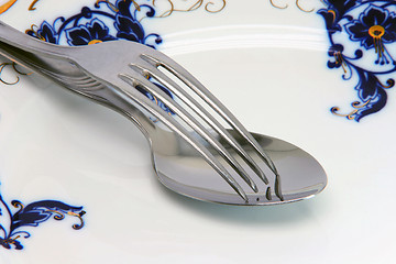 Image showing dish fork and spoon