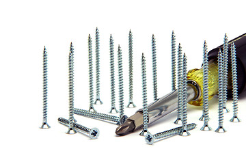 Image showing screwdriver ad screws