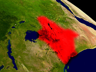 Image showing Kenya from space