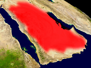 Image showing Saudi Arabia from space