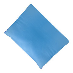 Image showing Blue cushion isolated