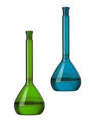 Image showing research laboratory glassware