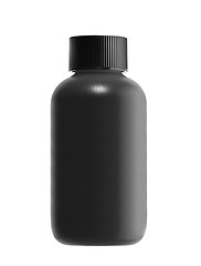 Image showing black bottle isolated